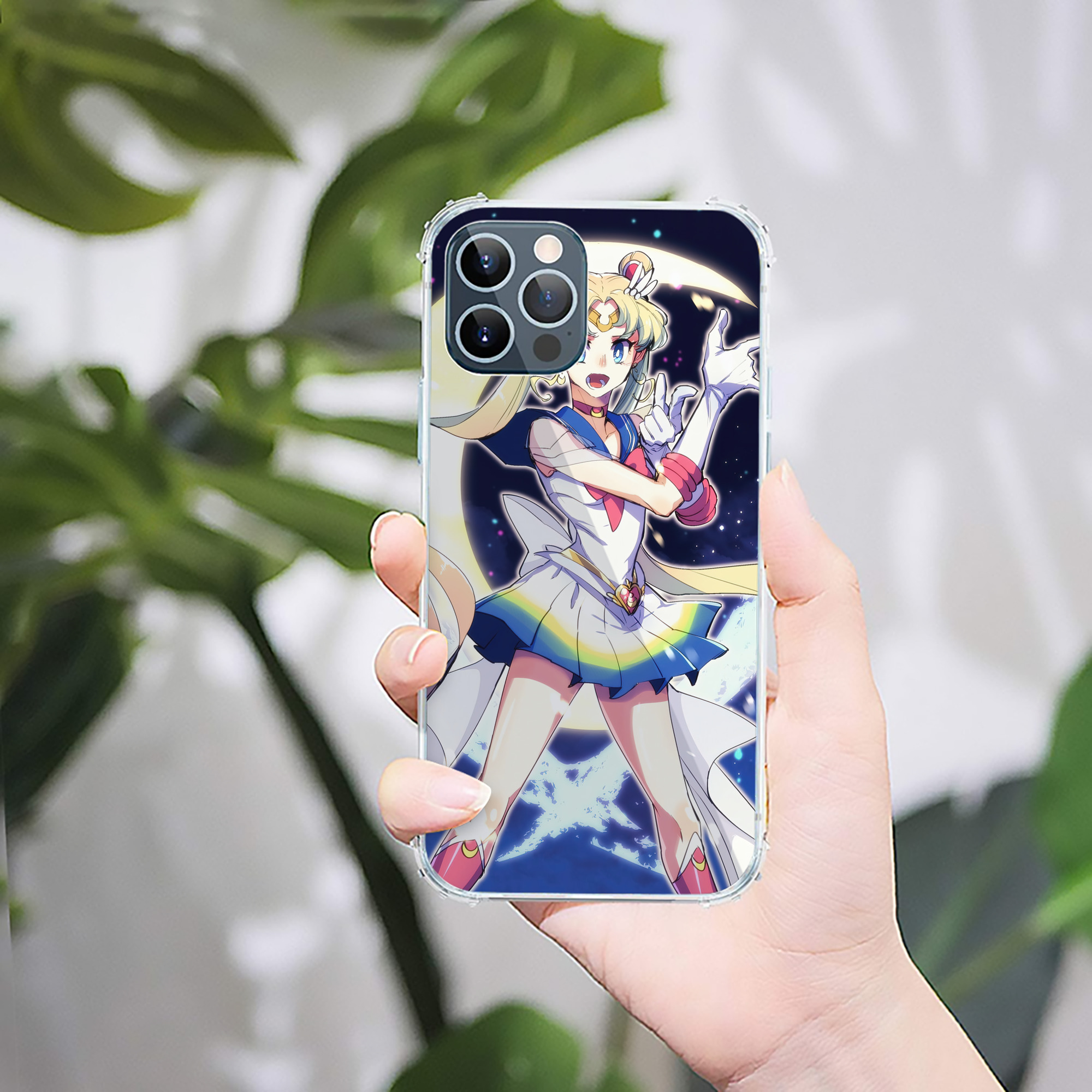 （画像用） 美少女戦士セーラームーン Sailor Moon 【iPhone 12シリーズ対応】透明スマホケース（クリアソフトケース）